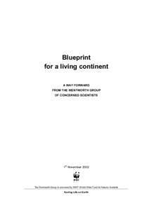 Blueprint for a living continent A WAY FORWARD FROM THE WENTWORTH GROUP OF CONCERNED SCIENTISTS