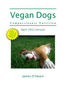 Vegan Dogs Compassionate Nutrition es lud Inc ra