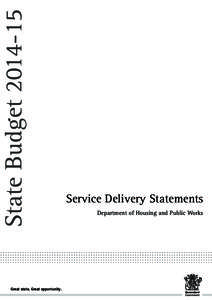 Department of Housing and Public Works: Budget Paper 5 – Service Delivery Statements (Queensland State Budget[removed])