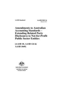 Draft Amending Standard AASB 2015-X Extending Related Party Disclosures to Not-for-Profit Public Sector Entities