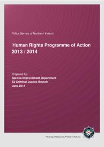 Police Service of Northern Ireland  Human Rights Programme of Action[removed]