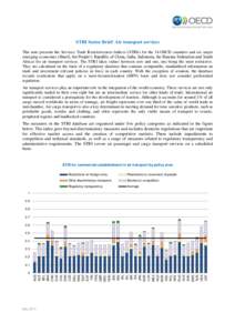 STRI Sector Brief: Air transport services This note presents the Services Trade Restrictiveness Indices (STRIs) for the 34 OECD countries and six major emerging economies (Brazil, the People’s Republic of China, India,