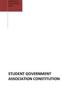 Student Government Association Constitution