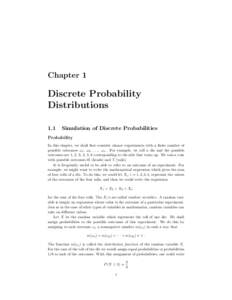 Chapter 1  Discrete Probability