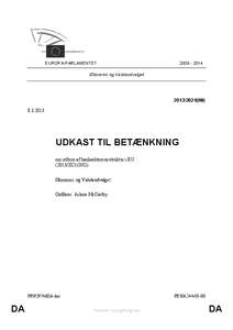 [removed]EUROPA-PARLAMENTET Økonomi- og Valutaudvalget[removed]INI)