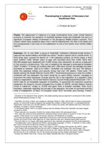 Microsoft Word - 1054_Ayala_Peacekeeping_Lebanon