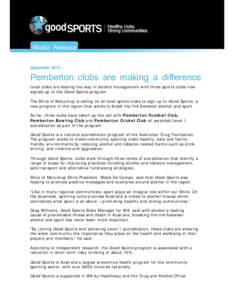 Microsoft Word - Pemberton club accreditations_Media Release_September 2013
