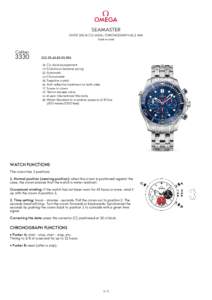 SEAMASTER DIVER 300 M CO-AXIAL CHRONOGRAPH 41.5 MM Steel on steel Caliber