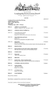 AGENDA LPB[removed]Landmarks Preservation Board Meeting Seattle Municipal Tower 700 5th Avenue, 40th Floor Room 4060