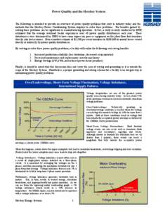 ELECTRICAL ENERGY EFFICIENCY REPORT & PROPOSAL