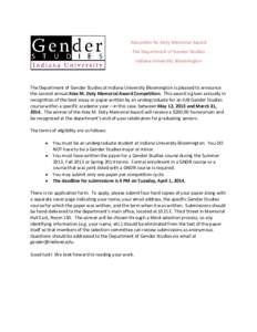 Association of American Universities / Bloomington /  Indiana / Indiana University Bloomington / North Central Association of Colleges and Schools / Electronic submission / Doty / Gender / Geography of Indiana / Indiana / Indiana University
