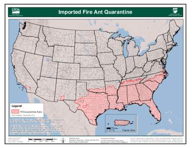 Imported Fire Ant Quarantine  United States Department of Agriculture  Animal and Plant