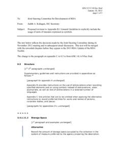 6JSC/CCC/10/Sec final January 30, 2013 page 1 of 3 To: