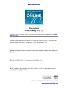 Microsoft Word - StylebookQuizonPlurals.doc