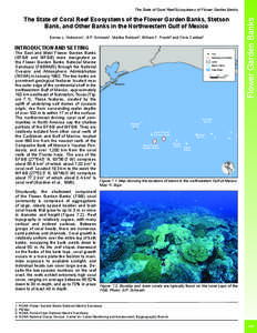 The State of Coral Reef Ecosystems of the Flower Garden Banks, Stetson Bank, and Other Banks in the Northwestern Gulf of Mexico Emma L. Hickerson1, G.P. Schmahl1, Martha Robbart2, William F. Precht3 and Chris Caldow4 INT