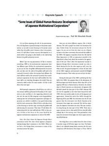 [removed]Keynote_Speech.qxd[removed]:02 PM ページ 6  Keynote Speech “Some Issues of Global Human Resource Development of Japanese Multinational Corporations”