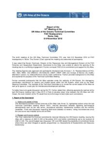 Spaceflight / Atlases / Oceanography / Food and Agriculture Organization / Convention on the Prevention of Marine Pollution by Dumping of Wastes and Other Matter / World Oceans Day / World Meteorological Organization / SM-65 Atlas / Census of Marine Life / United Nations / Biology / United Nations Development Group