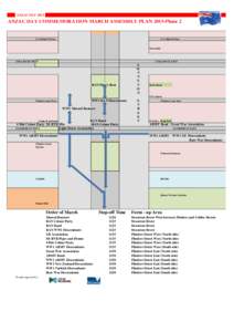 ANZAC DAY[removed]ANZAC DAY COMMEMORATION MARCH ASSEMBLY PLAN 2015-Phase 2 Lt Collins St West