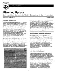 U.S. Fish and Wildlife Service  Planning Update Planning Update #2  August 2000