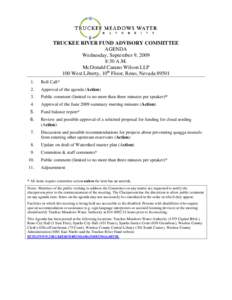 Truckee Meadows / Geography of the United States / Nevada / Reno /  Nevada / Truckee /  California / Truckee River / Public comment / Agenda / Government / Reno–Sparks metropolitan area / Truckee Meadows Water Authority