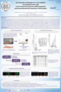 An innovative technology for in vivo isolation of circulating tumor cells in non-small cell lung cancer (NSCLC) patients and immunofluorescent detection of ALK protein  4th European Lung Cancer Conference (ELLC-4)