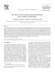 Journal of South American Earth Sciences[removed]–113 www.elsevier.com/locate/jsames