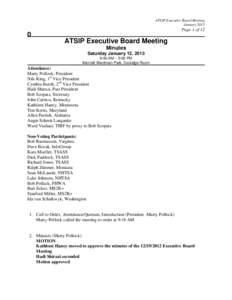 Microsoft Word - ATSIP Executive Board Meeting Minutes[removed]2013_for approval.docx