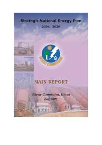 Strategic National Energy Plan 2006 – 2020 Main Report  Energy Commission