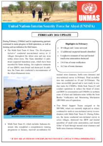 ©2014, J.Myers ©2014, L.Figg Frenzoi UNMAS Programme Officer Training in February[removed]United Nations Interim Security Force for Abyei (UNISFA)