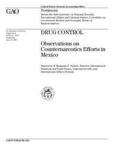 Drug policy of the United States / Mexican Drug War / Law enforcement in the United States / Drug control law / Presidency of Richard Nixon / War on Drugs / Illegal drug trade / Office of National Drug Control Policy / Cocaine / Pharmacology / Drug policy / Organized crime