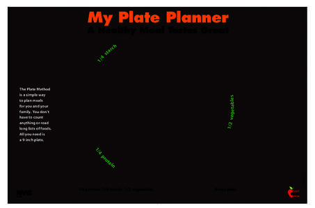 ObestiyPlatePlanner.16_Layout[removed]:06 AM Page 1  My Plate Planner A Healthy Meal Tastes Great h