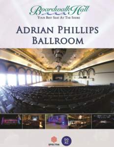 1  ADRIAN PHILLIPS BALLROOM INFORMATION AND SPECS The Adrian Phillips Ballroom is located on the concourse level of Boardwalk Hall and can stretch upwards to 17,800 square feet of functional event space.