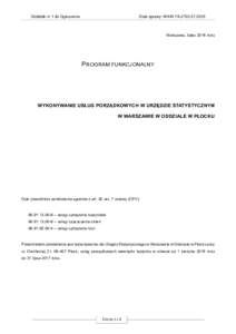 Dodatek nr 1 do Ogłoszenia  Znak sprawy: WAW-FAWarszawa, lipiec 2016 roku