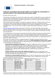 Primary dealers / Interest rates / Banking / Finance / Libor / United States housing bubble / UBS / Citigroup / Cartel / Investment / Financial economics / Economics