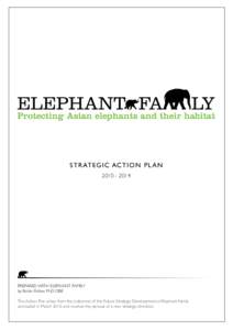 S T R AT E G I C AC T I O N P L A NPrepared with Elephant Family by Robin Pellew PhD OBE This Action Plan arises from the outcomes of the Future Strategic Development of Elephant Family