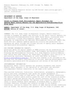 Microsoft Word - Federal Register ACOE Notice of Intent .doc