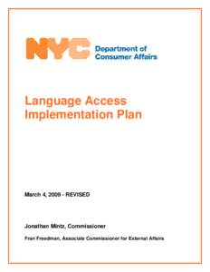 Language Access Implementation Plan – DRAFT