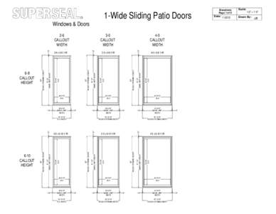 1-Wide Sliding Patio Doors  R Windows & Doors