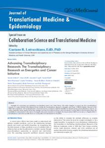 Central  Journal of Translational Medicine & Epidemiology