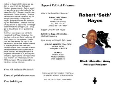 Terrorism in the United States / Black Liberation Army / Black Panther Party / COINTELPRO / Seth Material / Black Panther / Politics of the United States / Politics / History of the United States