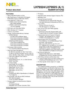 LH79524/LH79525 (A.1) System-on-Chip