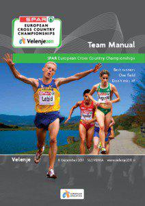 Team Manual SPAR European Cross Country Championships Best runners