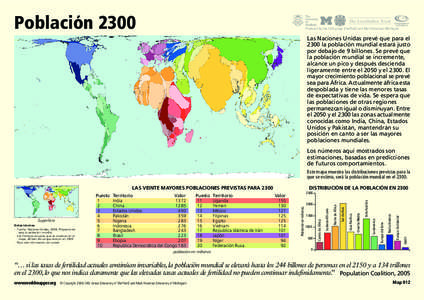 Población[removed]Produced by the SASI group (Sheffield) and Mark Newman (Michigan) Las Naciones Unidas prevé que para el 2300 la población mundial estará justo