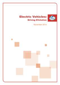 Electric Vehicles: Driving EVolution November 2014 Executive Summary Electric Vehicles (EVs) have the potential to provide a significant benefit to consumers and utilities,