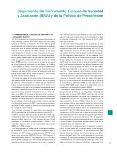 Seguimiento del Instrumento Europeo de Vecindad y Asociación (IEVA) y de la Política de Preadhesión LA FINANCIACIÓN DE LA POLÍTICA DE VECINDAD Y DE  nea, mientras que en Europa Oriental Ucrania sigue siendo el