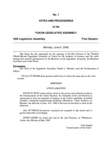 Year of birth missing / Mike McLarnon / Yukon Legislative Assembly / Speaker / Judy Gingell / Don Roberts / Pat Duncan / Dennis Fentie / Order of precedence in Yukon / Politics of Canada / Yukon / Government