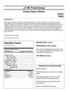 ZARTIC/Z-BIRD NUTRITIONAL INFORMATION SHEET