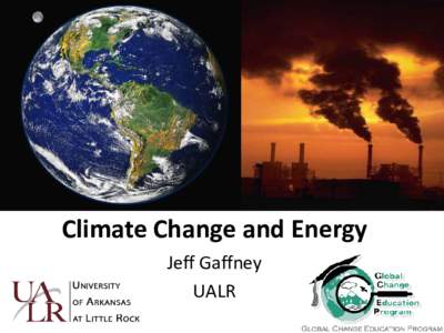 Climate Change and Energy