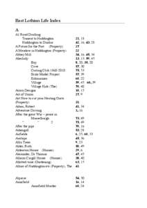 Microsoft Word - East Lothian Life Index.doc