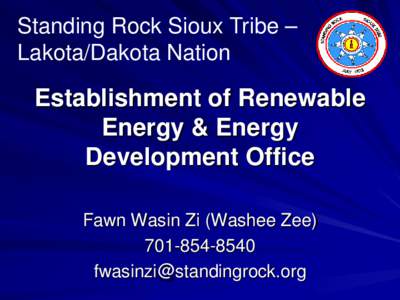 Establishment of Renewable Energy & Energy Development Office